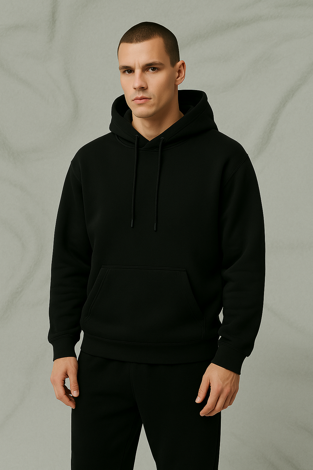 The Black Premium Fit Hoodie