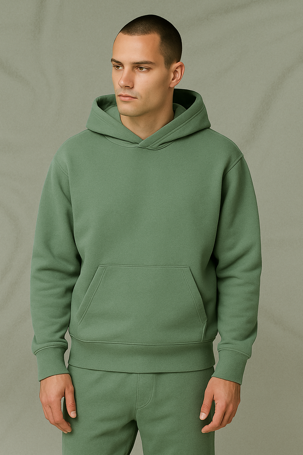 Premium Sage Green Classic Hoodie