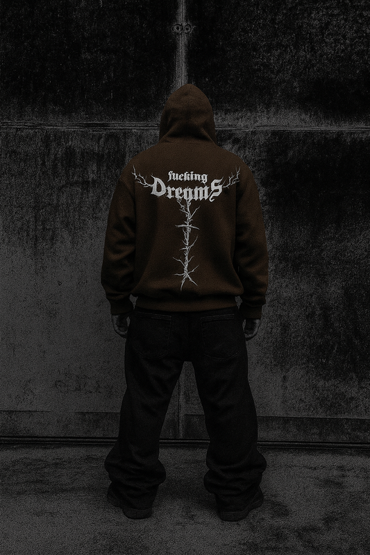 GymLayers Oversized Hoodie – Thorn Spine & “F*cking Dreams” Graphic