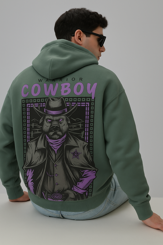 Oversized sage green colour Hoodie | Gym Layers