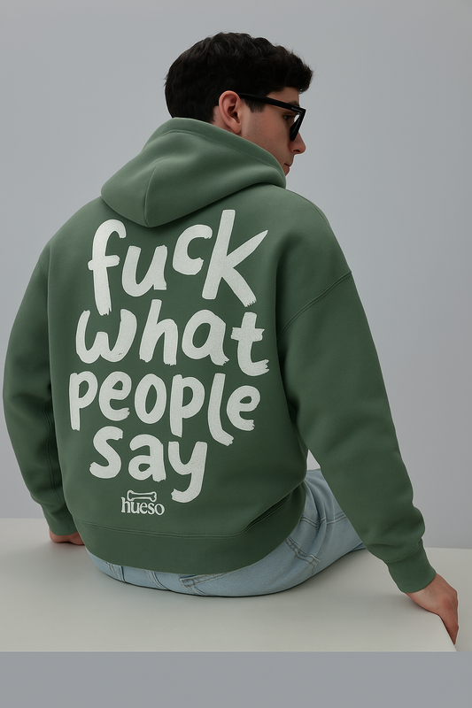 Oversized sage green colour Hoodie | Gym Layers