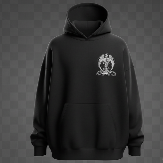 The Ascended Being Hoodie | Seraphim Risen: Oversized Streetwear Graphic Hoodie