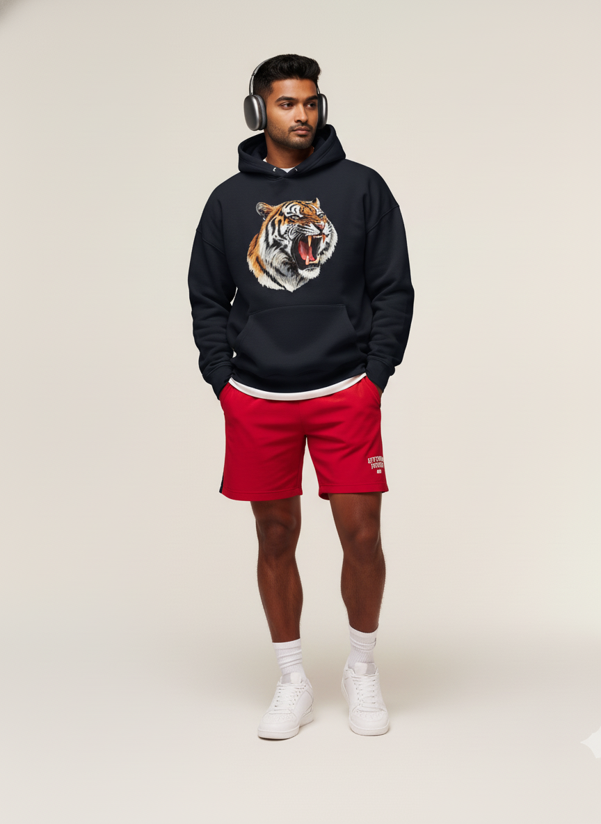 Savage Instinct Pullover | Gym & Street wear Tiger Hoodie